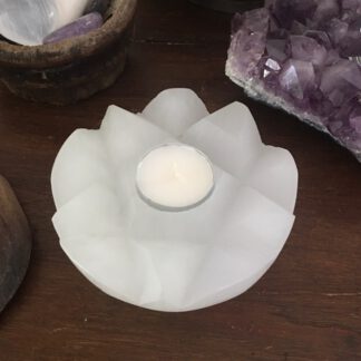 Seleniet lotus kaarsen houder