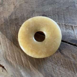 Gele calciet donut 4 cm
