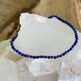 Lapis lazuli armband facet 3 mm
