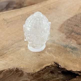 Bergkristal boeddha hoofdje